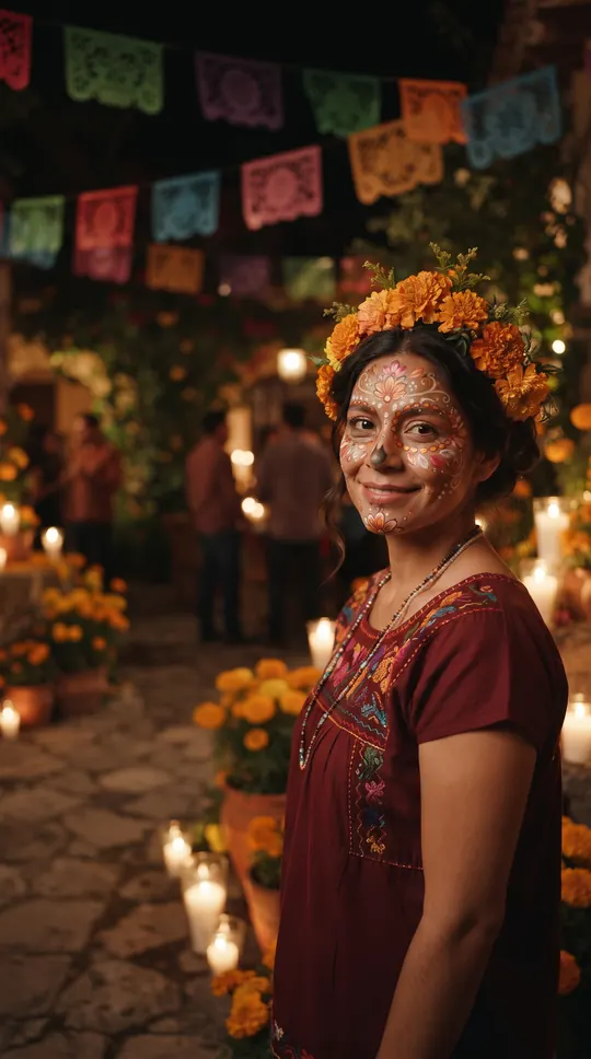Marigold crown and folk-…